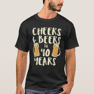 Camiseta Cervezas de Salud 40 años de edad 40 años de edad 