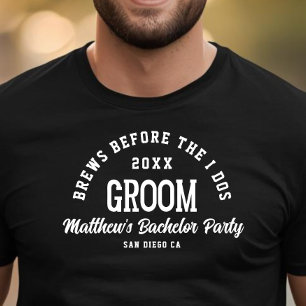 Camiseta Cervezas divertidas de despedida de soltero antes 