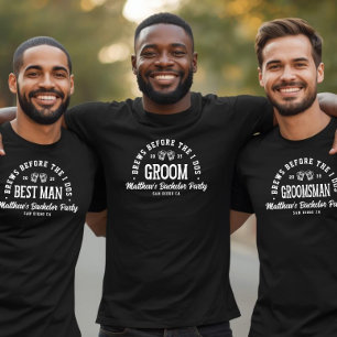 Camiseta Cervezas divertidas de despedida de soltero antes 