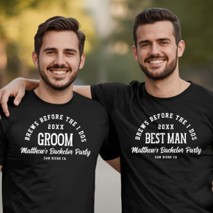 Camiseta Cervezas divertidas de la fiesta de soltero antes 