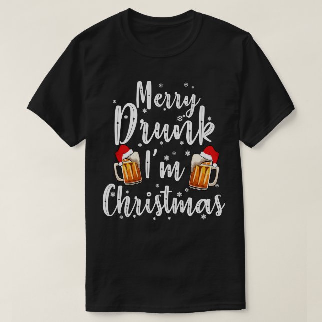 Camiseta Cervezas Navidades Merry Beermas (Diseño del anverso)