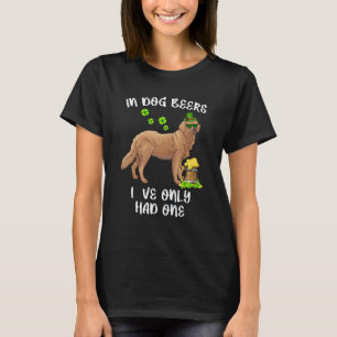 Camiseta Cervezas para perros Golden Retriever Día de San P