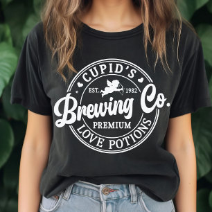Camiseta Cervezas Retro Cupid Potingues de Amor Divertidas 