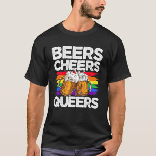 Camiseta Cervezas Saludos Queers Bisexual Transgénero Love