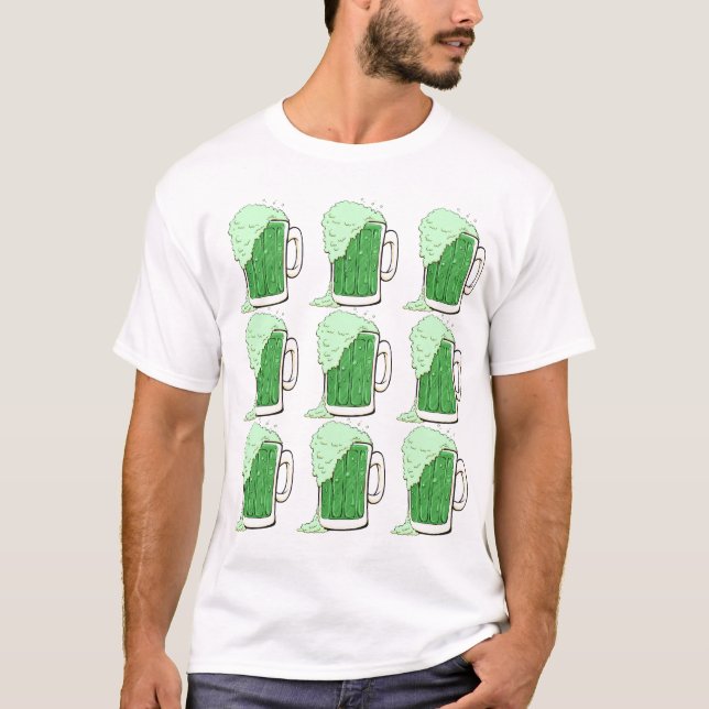 Camiseta Cervezas verdes (Anverso)