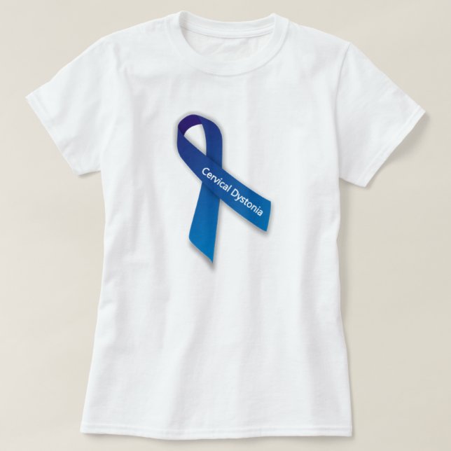 Camiseta cervical de la conciencia de la distonía (Diseño del anverso)