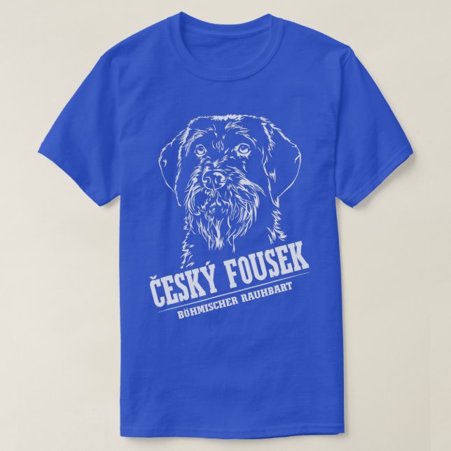 Camiseta Cesky Fousek Caza de Perros Retrato Bohemio Ro (Diseño del anverso)
