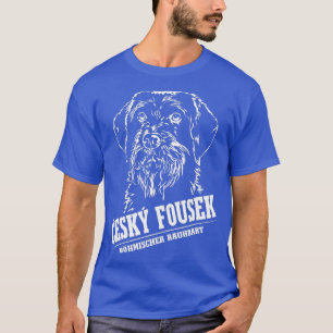 Camiseta Cesky Fousek Caza de Perros Retrato Bohemio Ro