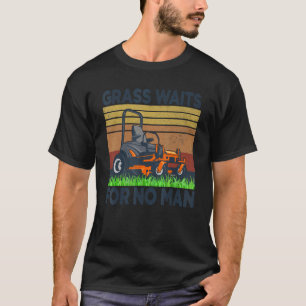 Camiseta Césped Antiguo No Espera a Hombre Cortar Césped