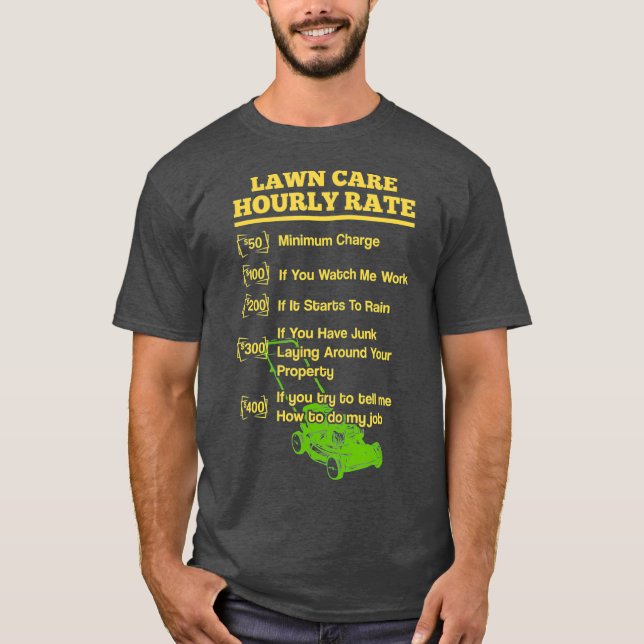 Camiseta Césped de cuidado de césped de labranza de cuidado (Anverso)
