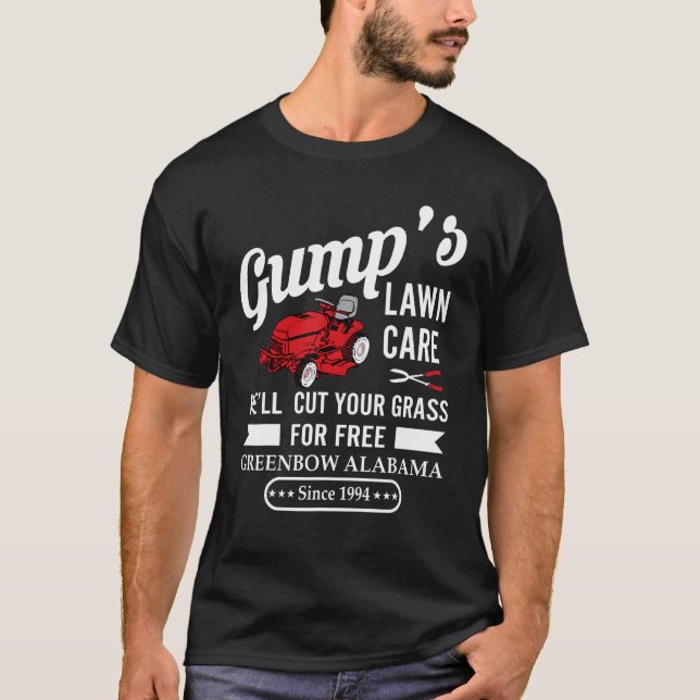 Camiseta Césped Gump Cuidar Bien Cortar La Grasa Gratis (Anverso)