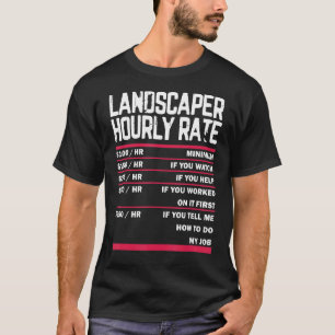 Camiseta Césped paisajista que siembra césped para cuidar d