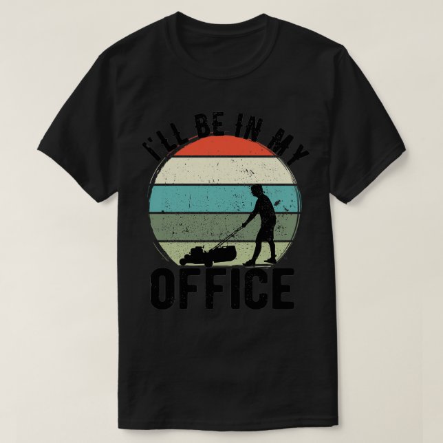Camiseta Césped que siembra paisajismo jardín jardín cuidad (Diseño del anverso)