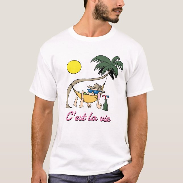 Camiseta C'est La Vie - Así Es La Vida Funny Hammock Person (Anverso)