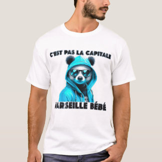 Camiseta C'est pas la capitale c'est marseille bébé marseil
