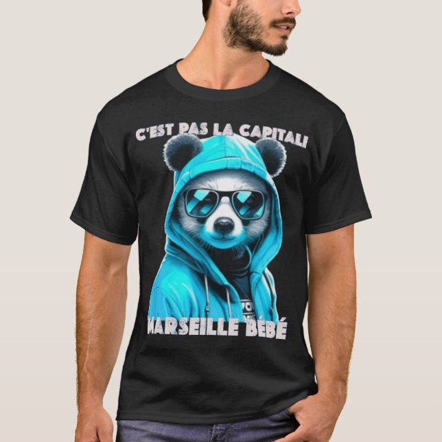 Camiseta C'est pas la capitale c'est marseille bébé marseil (Anverso)