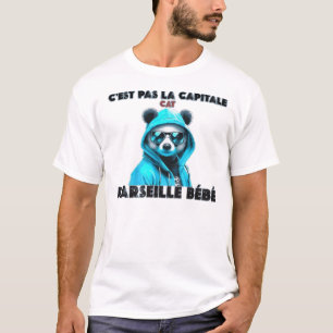 Camiseta C'est pas la capitale c'est marseille bébé marseil