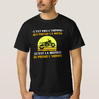 Camiseta C'est pas l'homme moto cadeau motard message