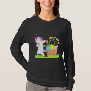 Camiseta Cesta Cuta De Pascua Con Cos Gráficos De Pascua De