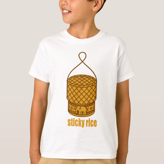 Camiseta cesta de arroz pegajosa (Anverso)