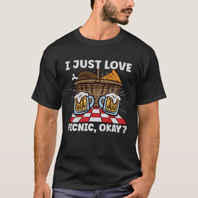 Camiseta Cesta de comida picnica para picnic (Anverso)