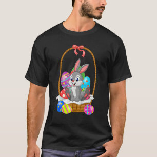 Camiseta Cesta de conejito de Pascua Huevos Regalo para muj