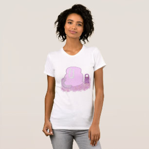 Camiseta Cesta de conejo de Pascua con flores