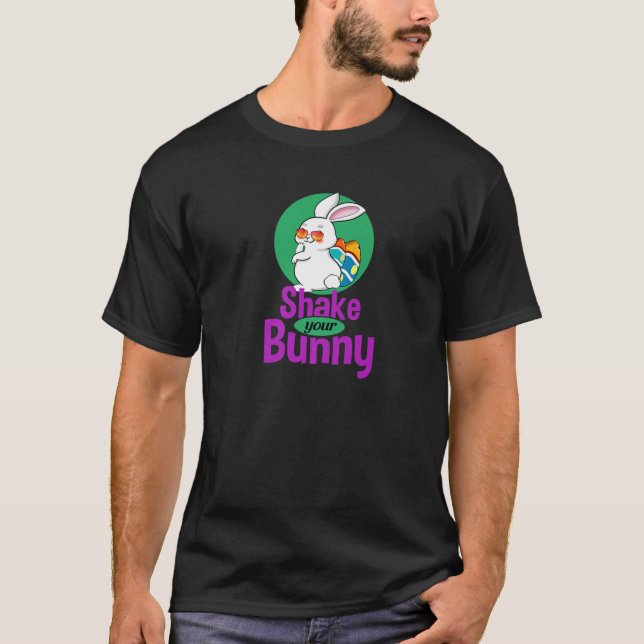 Camiseta Cesta de conejo de Pascua Huevos Mujeres Hombres N (Anverso)
