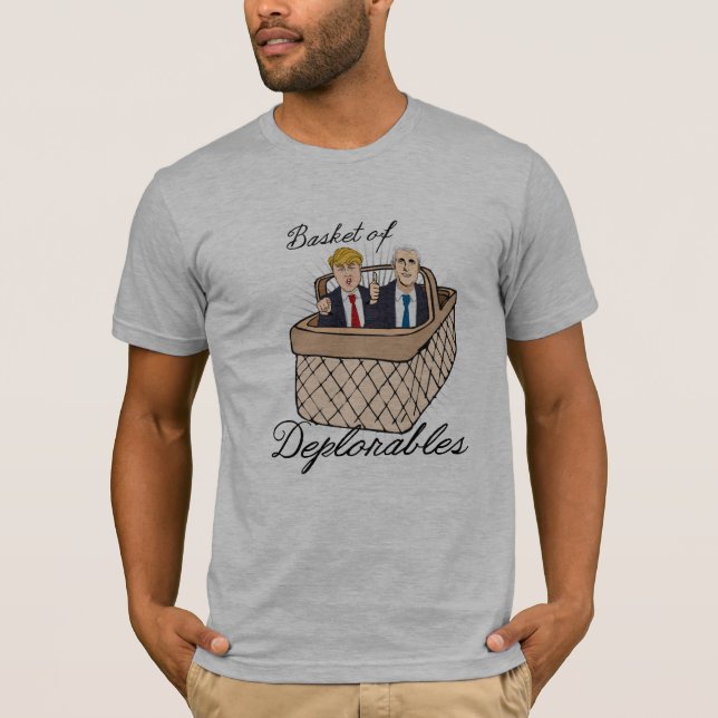 Camiseta Cesta de Deplorables - peniques del triunfo -- (Anverso)