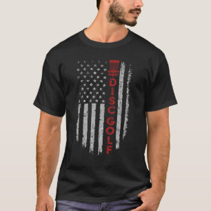 Camiseta Cesta de Disc Golf Bandera de EE. UU. Para Disc Go