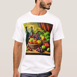 Camiseta cesta de fruta de la cocina
