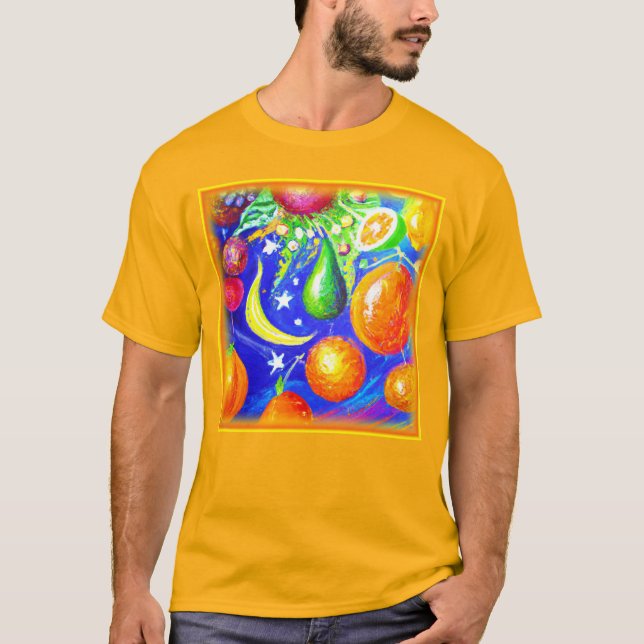 Camiseta Cesta De Fruta Estelar. ¡Hazte con una en Zazzle (Anverso)