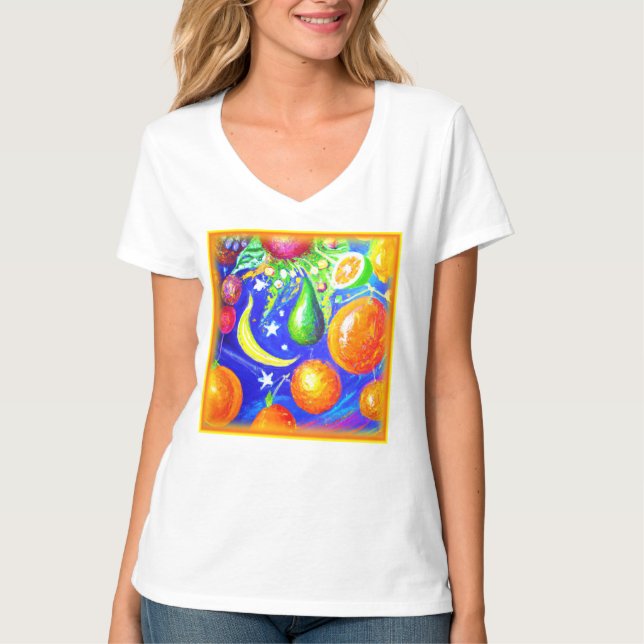 Camiseta Cesta De Fruta Estelar. ¡Hazte con una en Zazzle (Anverso)