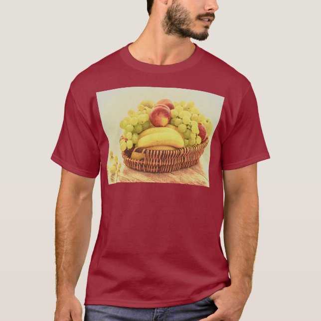 Camiseta "Cesta de Frutos" Foto Cute. ¡Hazte con una en Zaz (Anverso)