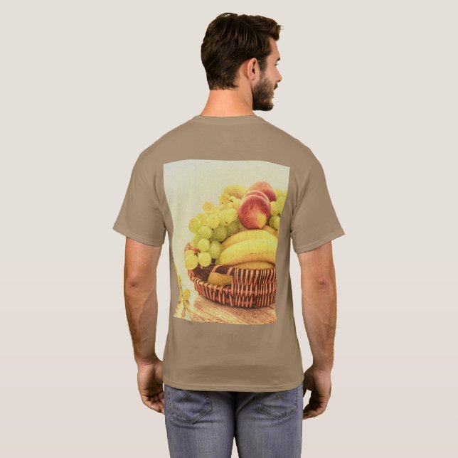 Camiseta "Cesta de Frutos" Foto Cute. ¡Hazte con una en Zaz (Reverso completo)