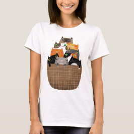 Camiseta Cesta de gatitos
