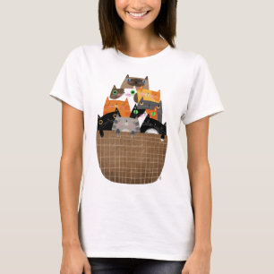 Camiseta Cesta de gatitos
