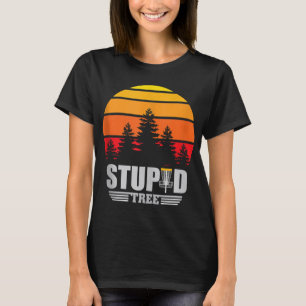 Camiseta Cesta de Golf de disco Estúpido Árbol Frisbee Vint