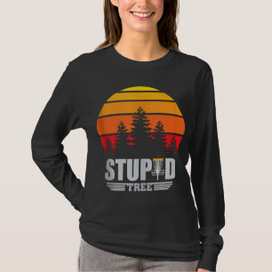 Camiseta Cesta de Golf de disco Estúpido Árbol Frisbee Vint