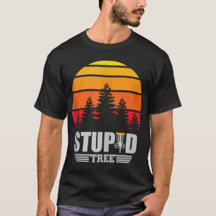 Camiseta Cesta de Golf de disco Estúpido Árbol Frisbee Vint
