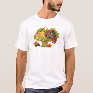 Camiseta Cesta de melocotones y frutas - Arte de época