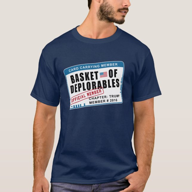 Camiseta Cesta de miembro que lleva de la tarjeta de (Anverso)