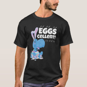 Camiseta Cesta de Pascua Estudia Niños Cute T Rex Bunny Egg