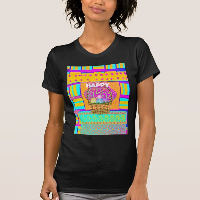 Camiseta Cesta de Pascua inspirada en África Occidental y H (Anverso)