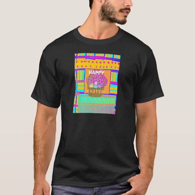 Camiseta Cesta de Pascua inspirada en África Occidental y H (Anverso)