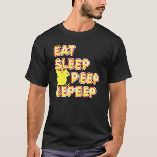 Camiseta Cesta de Pascua Stuffer Cute Baby Chick Comer Slee