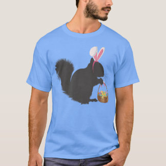 Camiseta Cesta de Pascua y orejas de conejo
