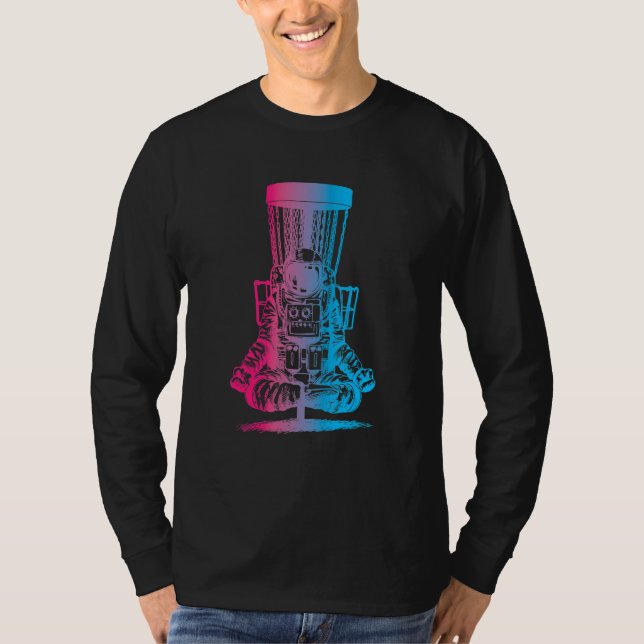 Camiseta Cesta de yoga de disco astronauta Golf (Anverso)