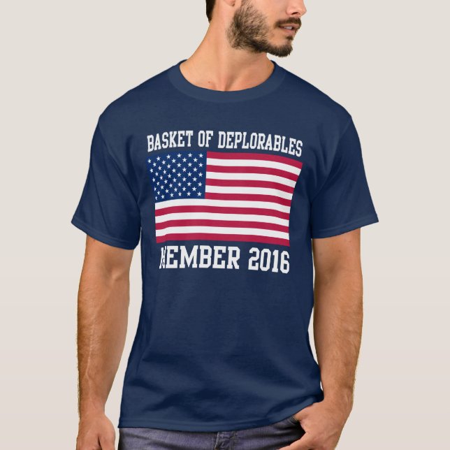 Camiseta Cesta del miembro deplorable 2016 (Anverso)