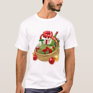 Camiseta Cesta del regalo del cesto del navidad
